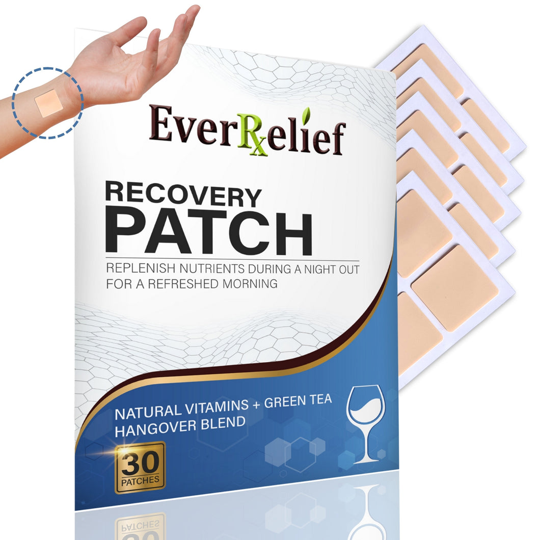 30-Pack Recovery Hangover Patches - Replenish Nutrients During a Night Out for Refreshed Morning Recovery